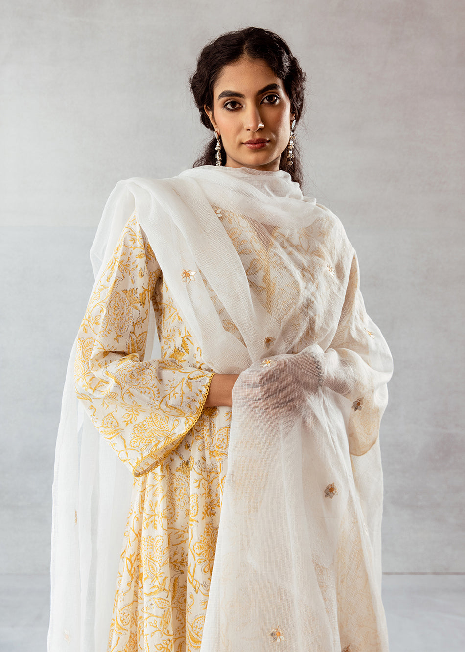 pleated anarkali dress Lemon Yellow Georgette Anarkali Suit: Hand Embroidered Haldi Dress,yellow Anarkali Kurta,simple Anarkali Dress,haldi Outfit,handwork Kurta