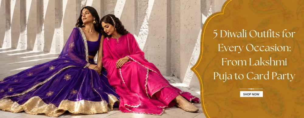5 Diwali Outfits for Every Occasion: From Lakshmi Puja to Card Party