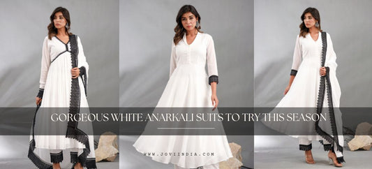 Gorgeous White Anarkali Suits to Try This Season 2025-JOVI India | Jovi India