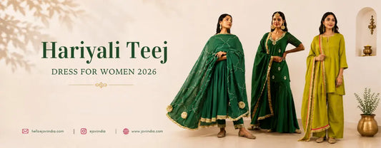 Hariyali Teej Dress for Women 2026: Best Outfit Ideas, Green Suit Sets & Complete Styling Guide | Jovi India