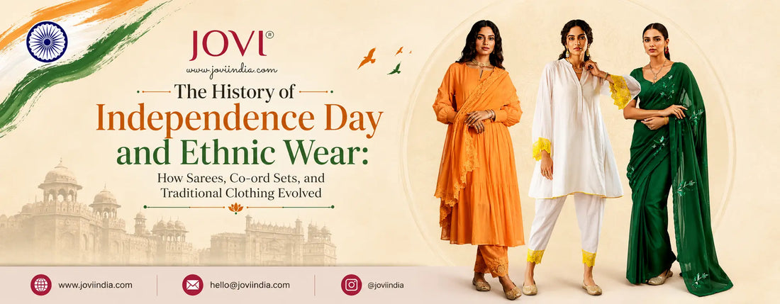 The History of Independence Day and Ethnic Wear: How Sarees, Co-ord Sets, and Traditional Clothing Evolved