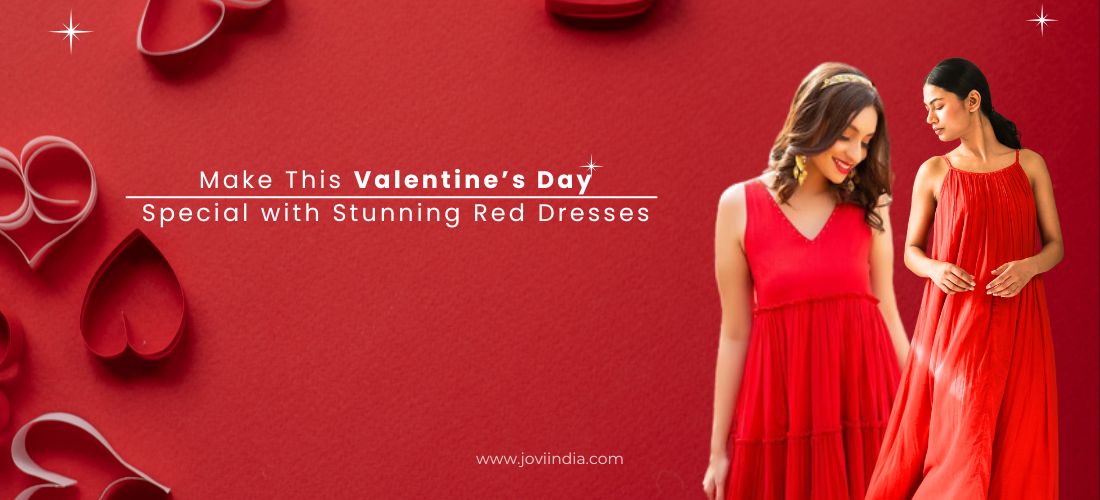 This Valentine’s Day Special with Red Dresses 2026 JOVI Fashion India 