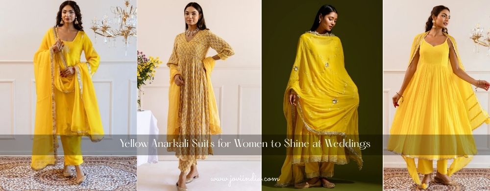 Yellow Anarkali Suits for Women to Shine at Weddings JOVI India