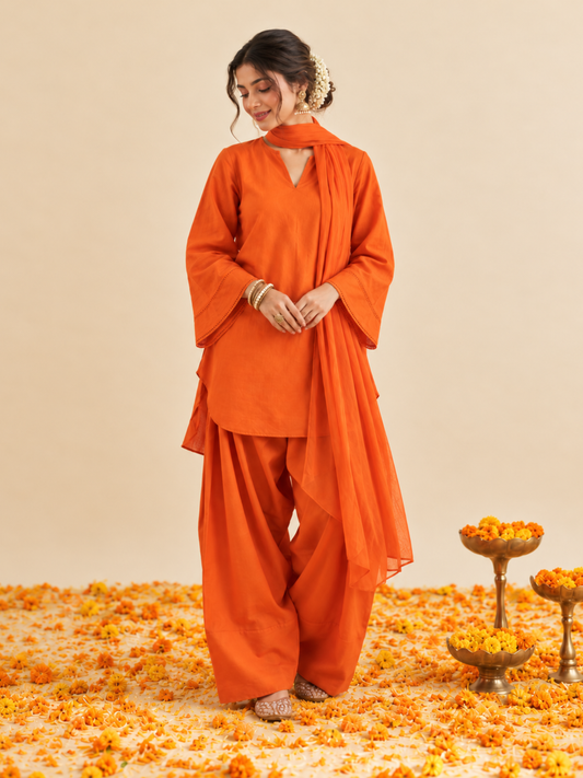 Kesar Solid Farshi Set