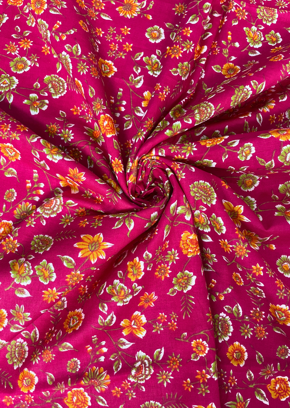 Rani Jaal Printed Cotton Fabric | JOVI India
