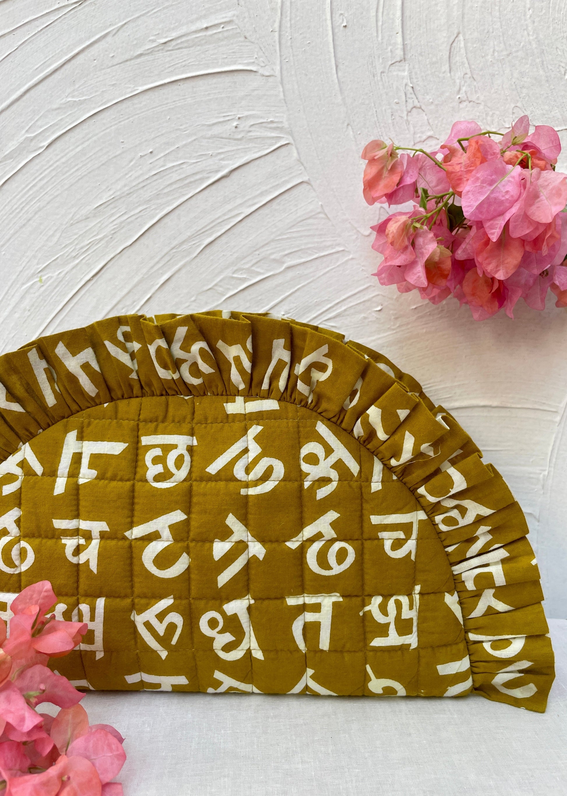 Half Moon Shape Quilted Clutch | JOVI India