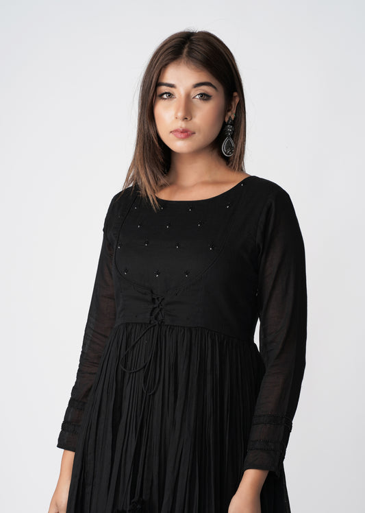 short jacket anarkali dress Aurelia Women's Off-White Yarn-Dyed Sleeveless Anarkali Dress and Embroidered Short Jacket Set : Amazon.in: Clothing & Accessories
