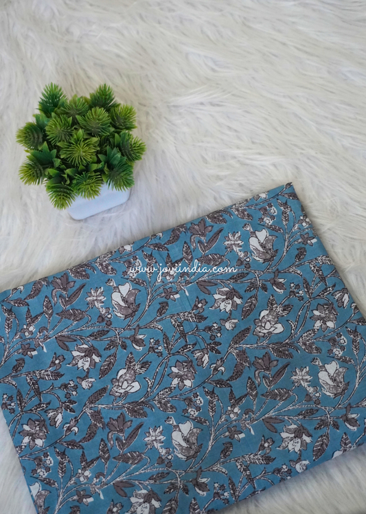 Grey Printed Cotton Fabric | Jovi Fashion India