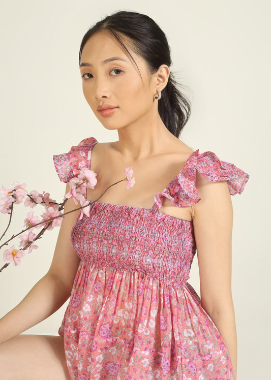 Pink Bobbin Elastic Top | Jovi Fashion India