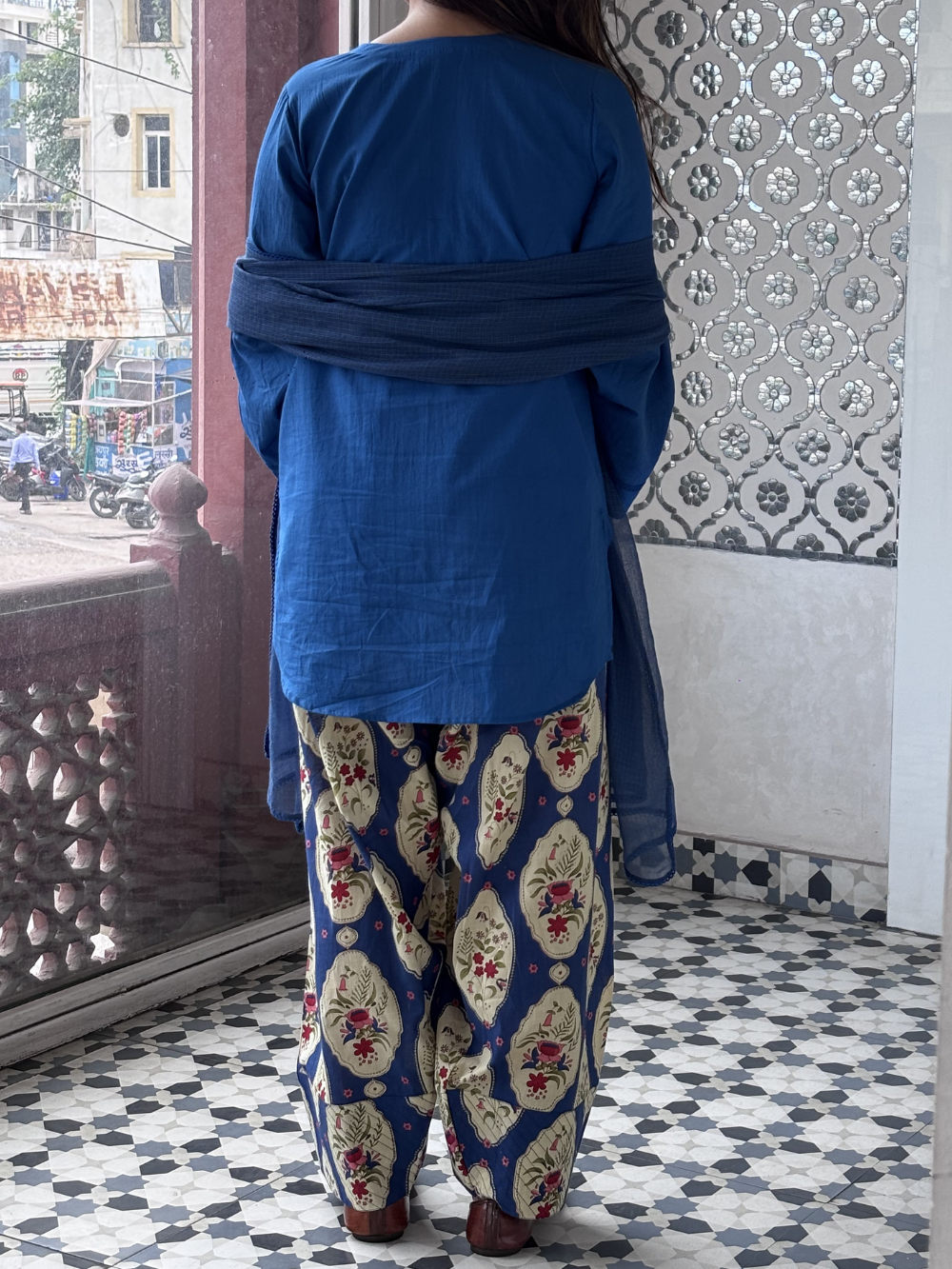 Neel Sleeved Farshi Set | JOVI India