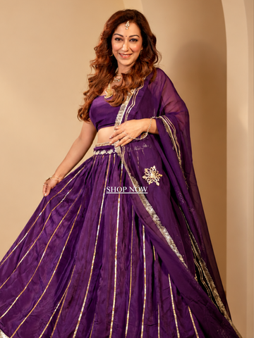 Rani Cross Gather Anarkali Suit Set