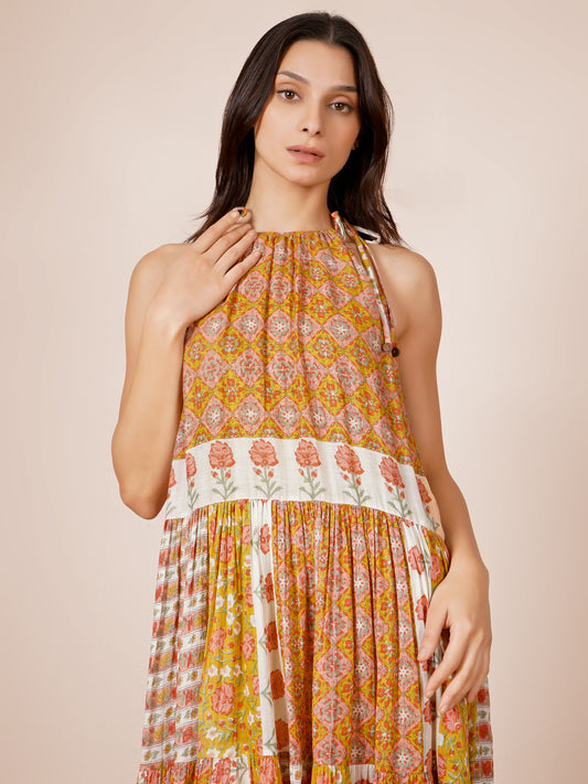 casual dresses online india Pink Printed Dress | Harmony Hues Collection