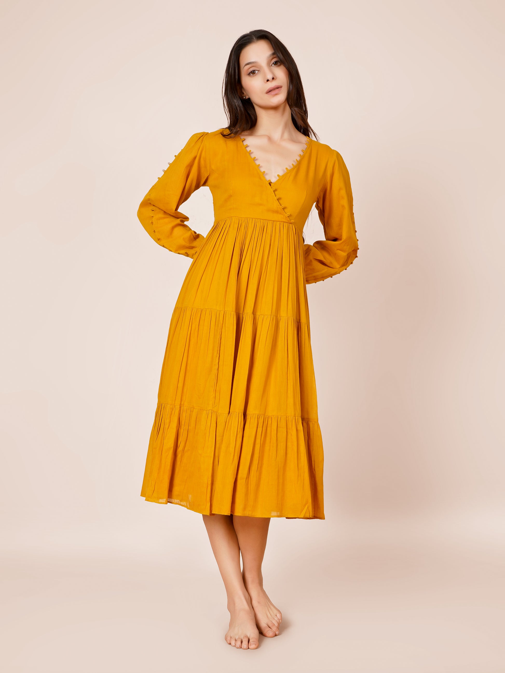 mustard yellow dress online india Buy Yellow Georgette Indian Gowns Online for Women in USA