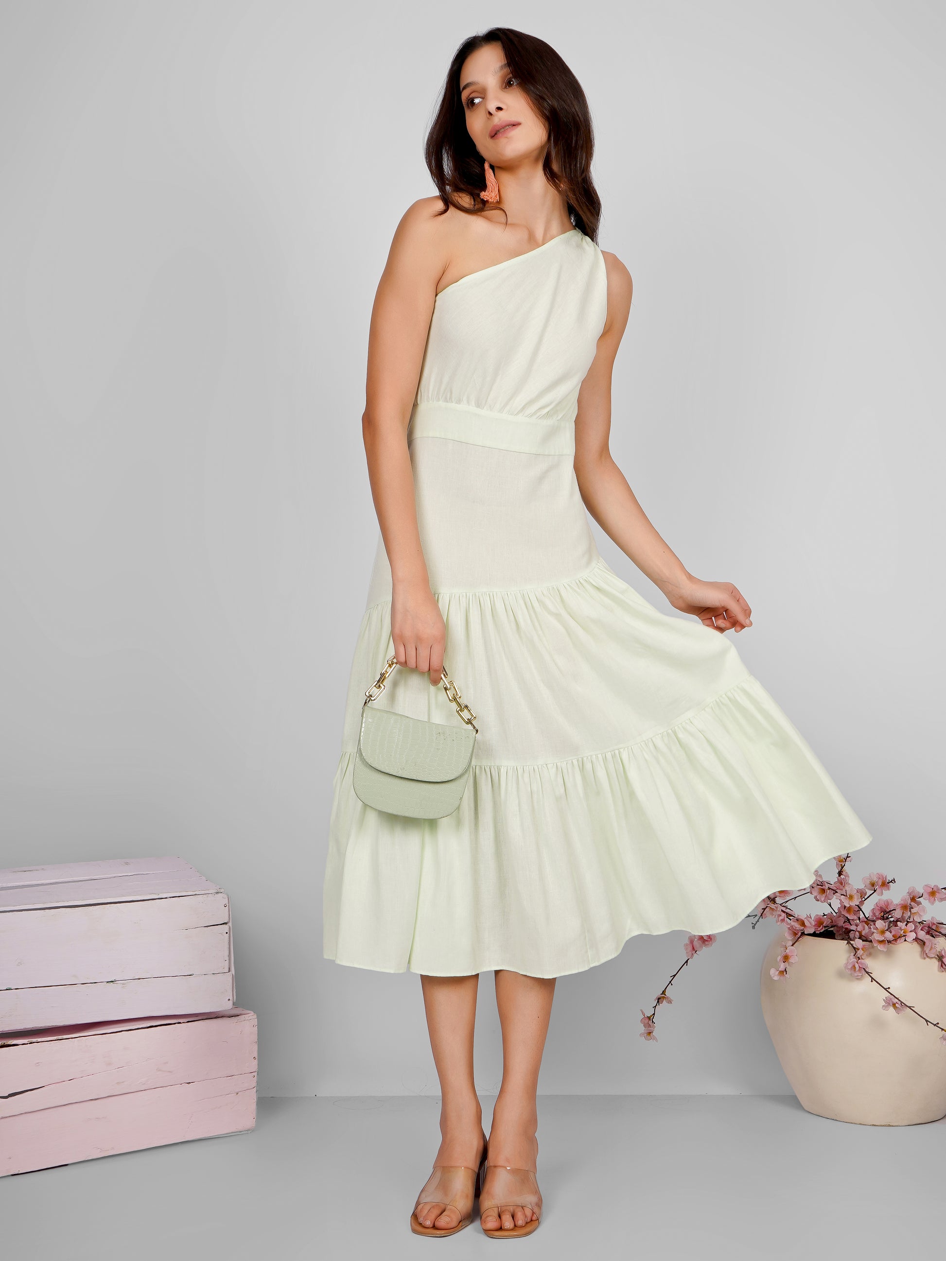 one shoulder dress online india One Shoulder Dress STREET NINE FASHIONS