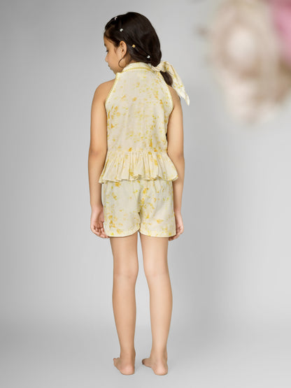 Jiyara Natural Dyed Collar Neck Co-ord Set