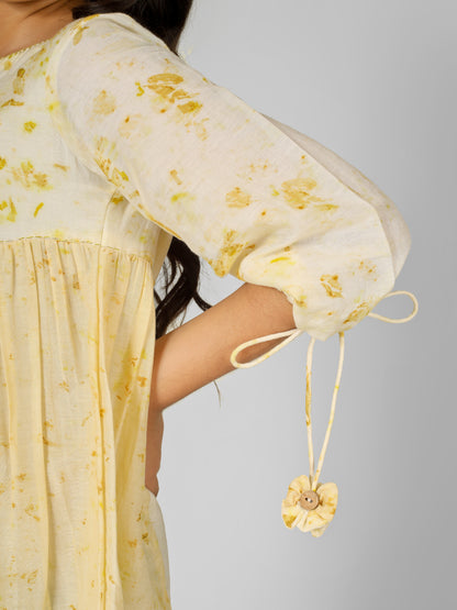 Natural Dyed Printed Princess Cut Dress