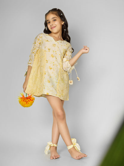 Natural Dyed Printed Princess Cut Dress