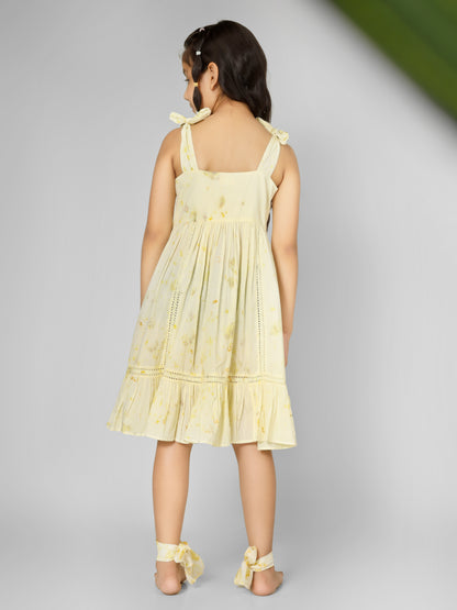 Natural Dyed Lacey Knot Dress