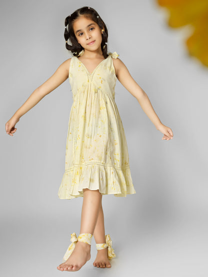 Natural Dyed Lacey Knot Dress