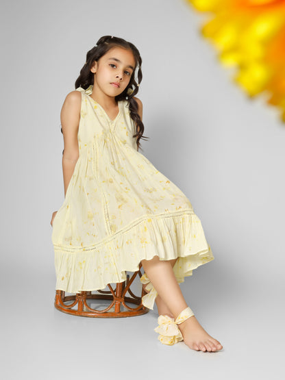 Natural Dyed Lacey Knot Dress