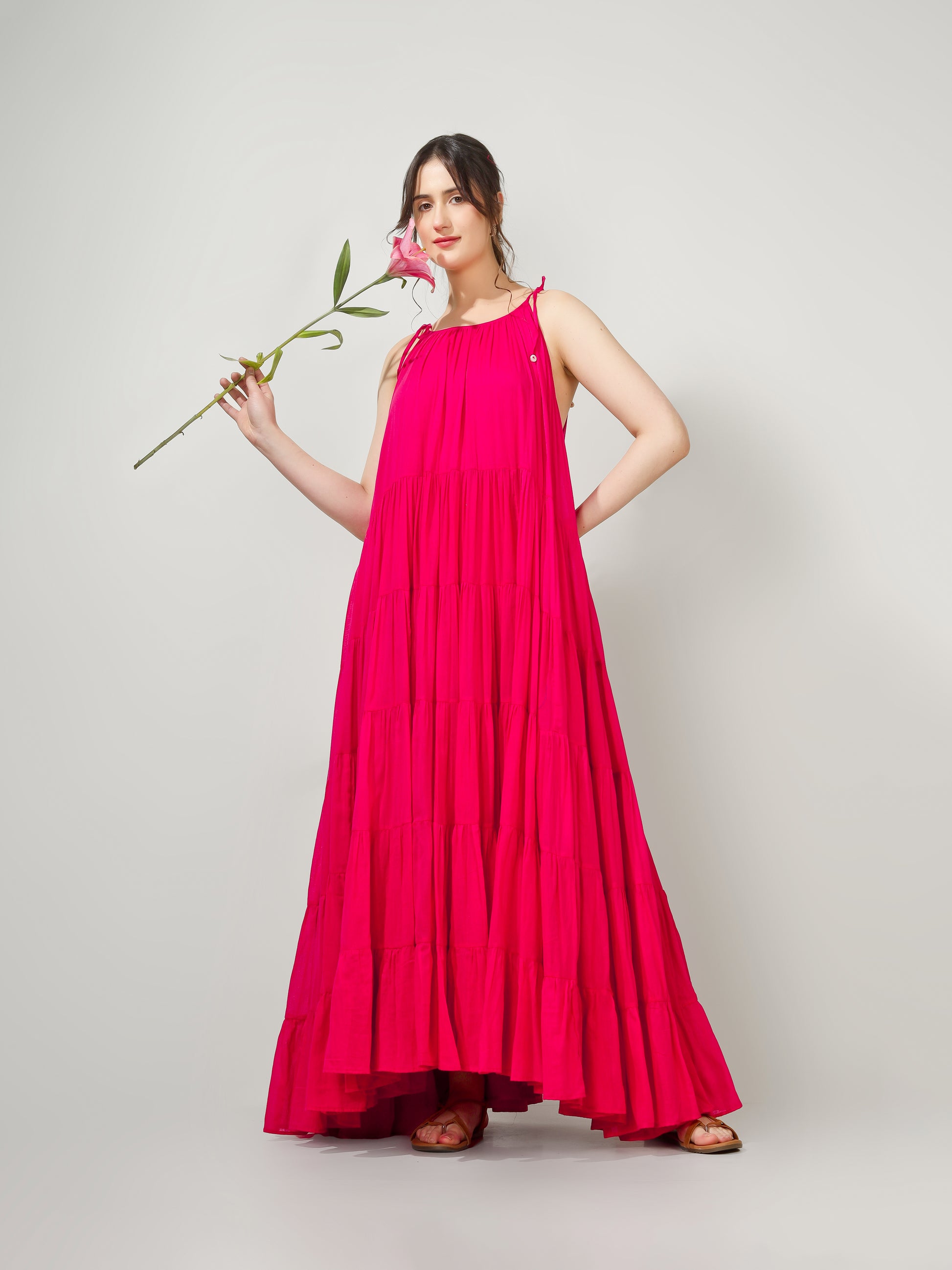 Rani Multi Tier Maxi Dress | JOVI Fashion India