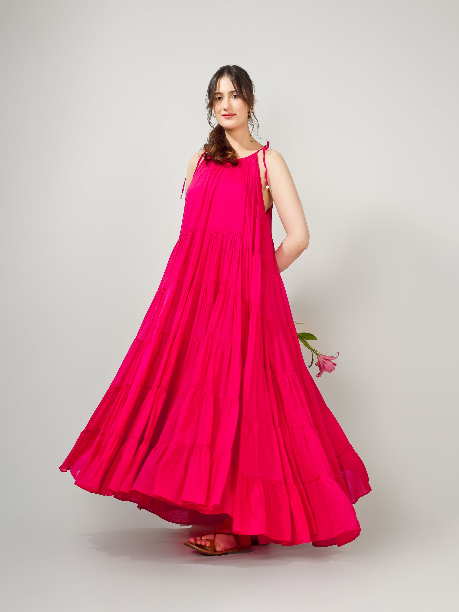 Rani Multi Tier Maxi Dress | JOVI Fashion India