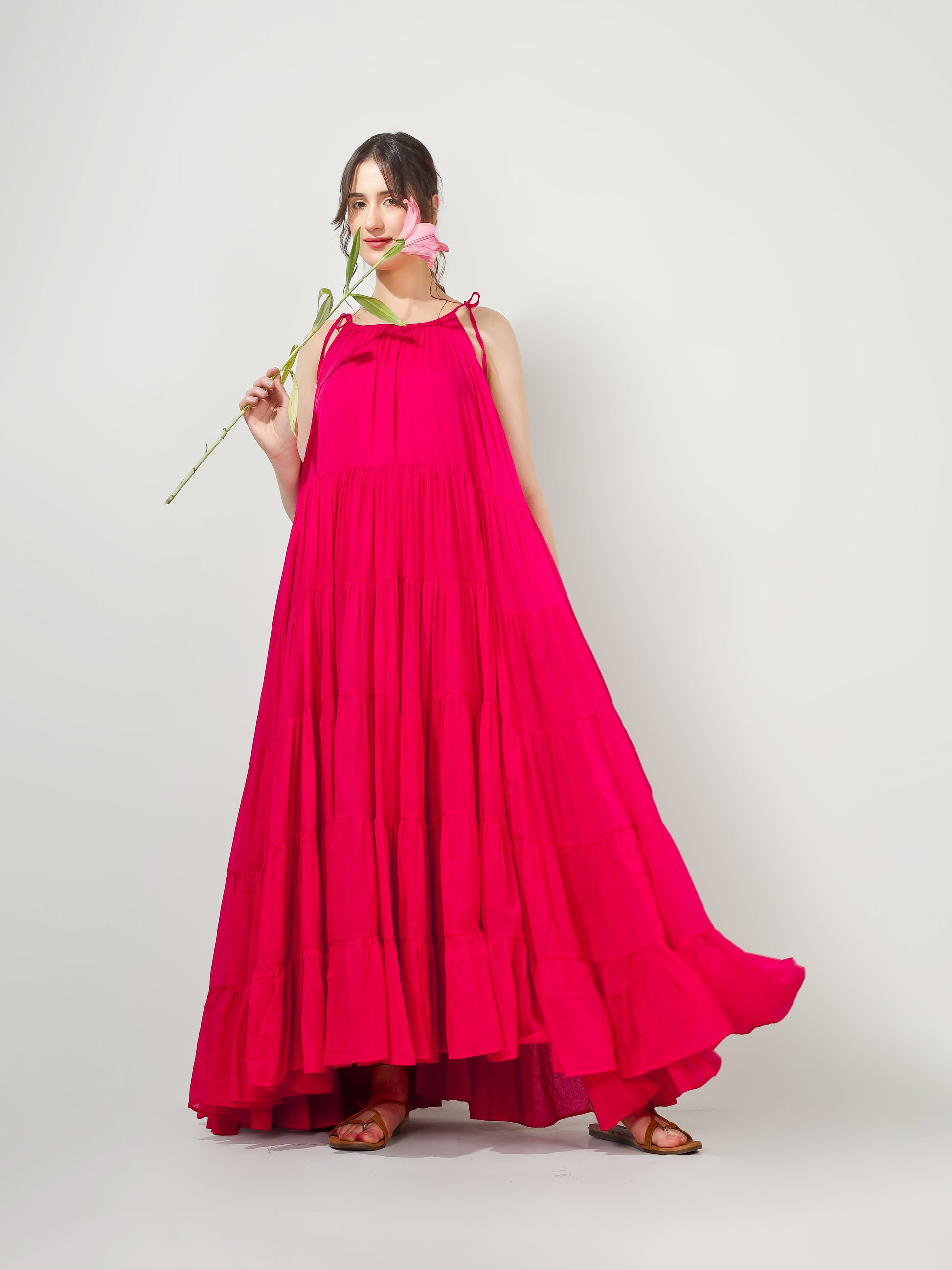 Rani Multi Tier Maxi Dress | JOVI Fashion India