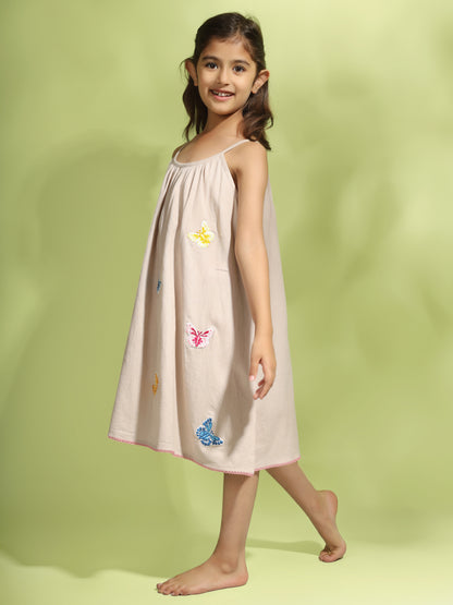 Jiyara Embroidered Strappy Dress