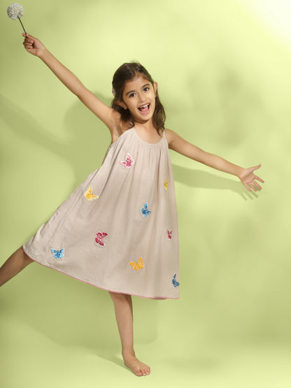 Jiyara Embroidered Strappy Dress