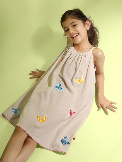 Jiyara Embroidered Strappy Dress