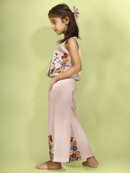 Jiyara Embroidered Jacket with Pants