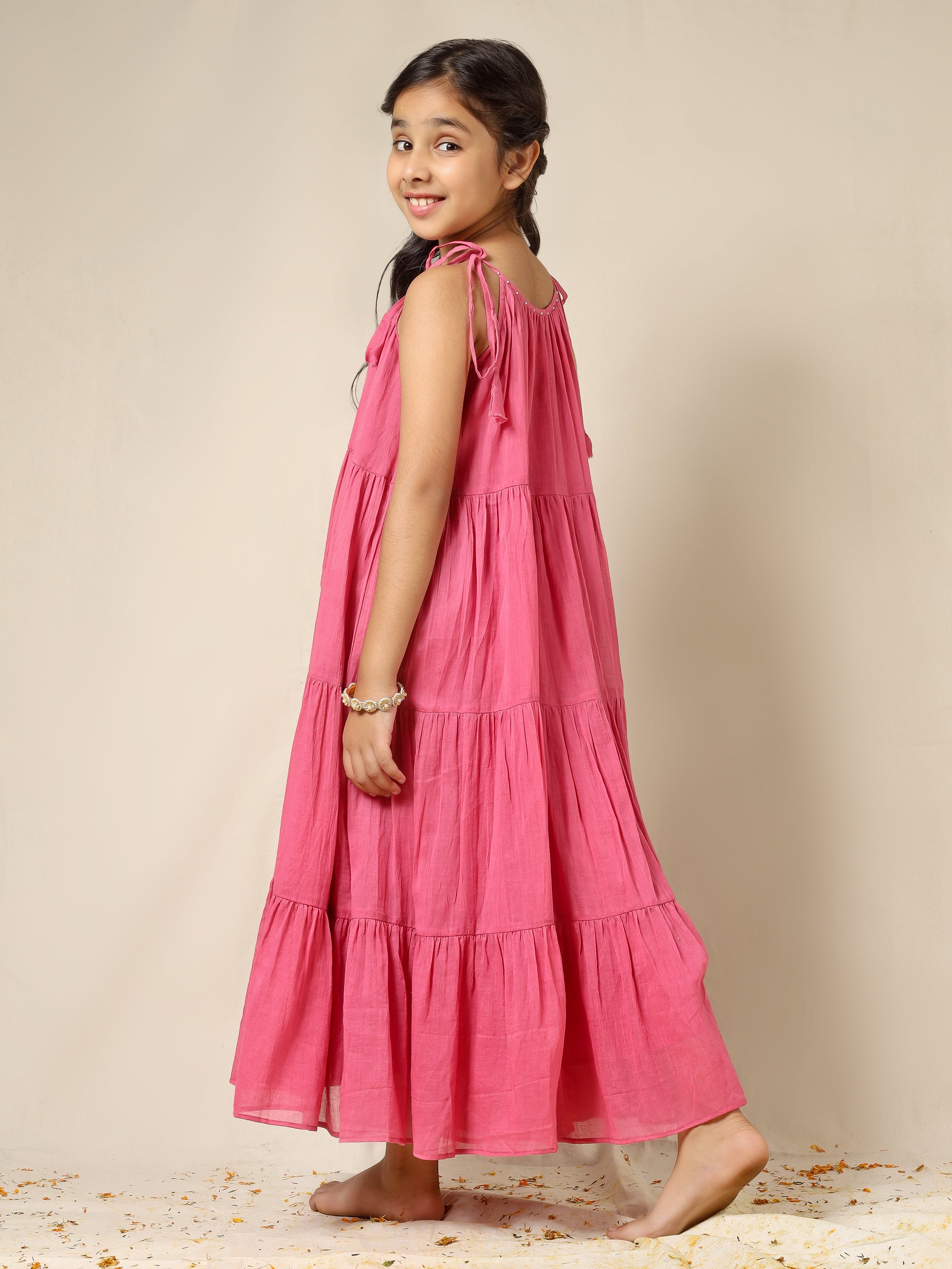 Jiyara Gajri Multi-Tier Dress | JOVI India