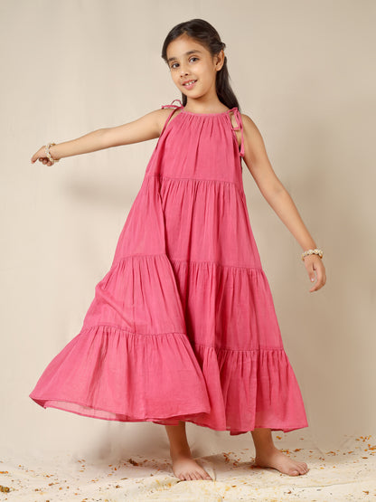 Jiyara Gajri Multi-Tier Dress