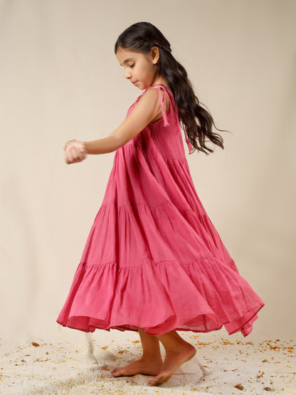 Jiyara Gajri Multi-Tier Dress