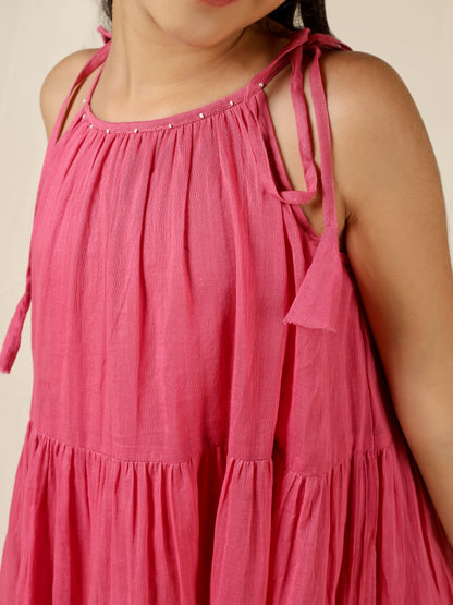 Jiyara Gajri Multi-Tier Dress