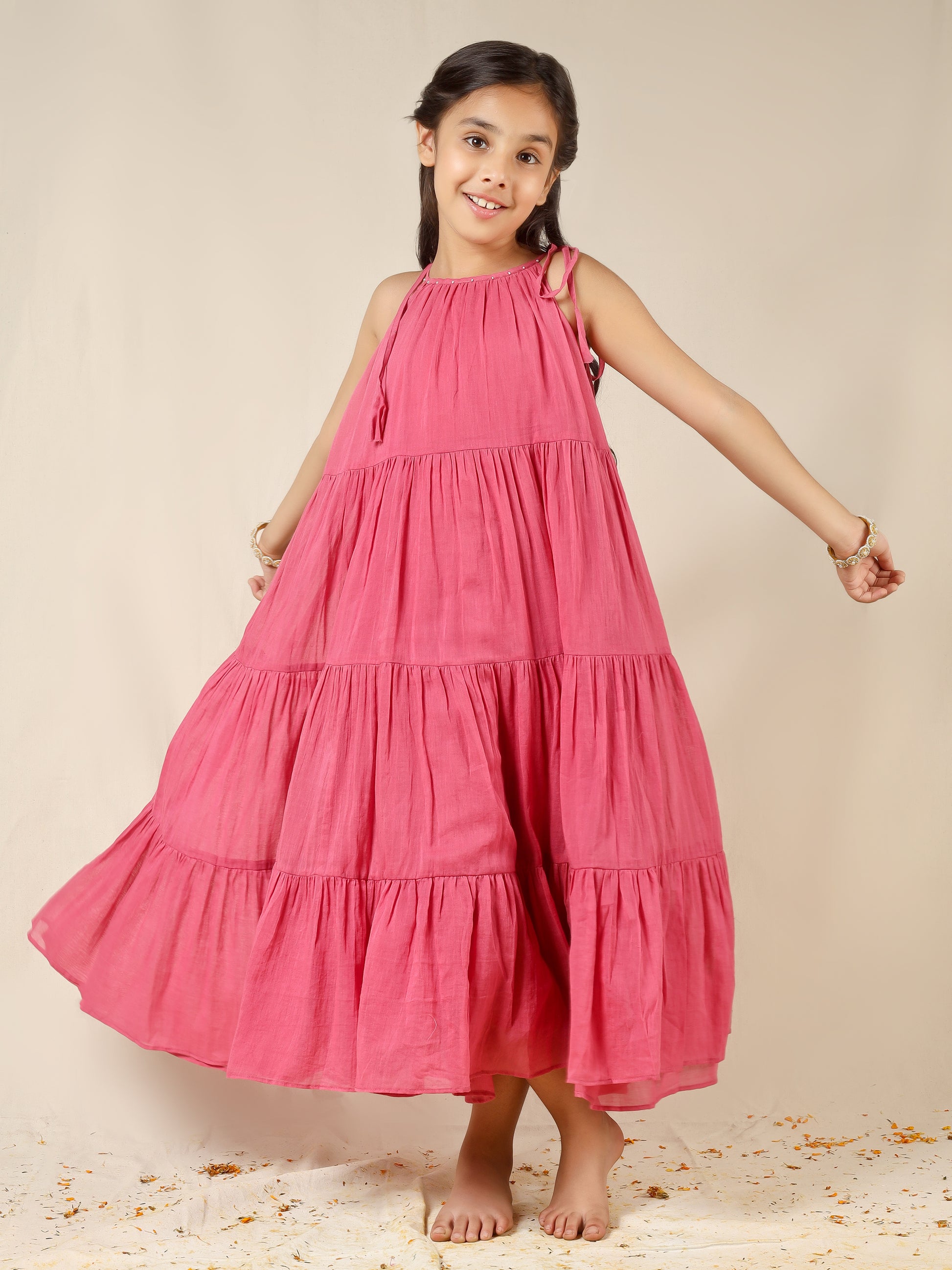 Jiyara Gajri Multi-Tier Dress | JOVI India