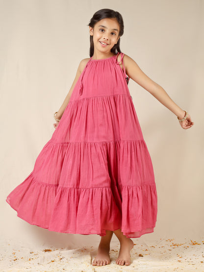 Jiyara Gajri Multi-Tier Dress