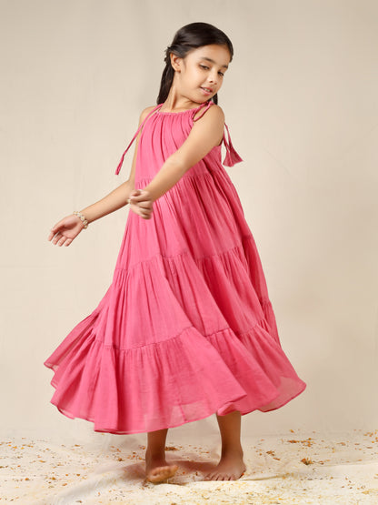 Jiyara Gajri Multi-Tier Dress