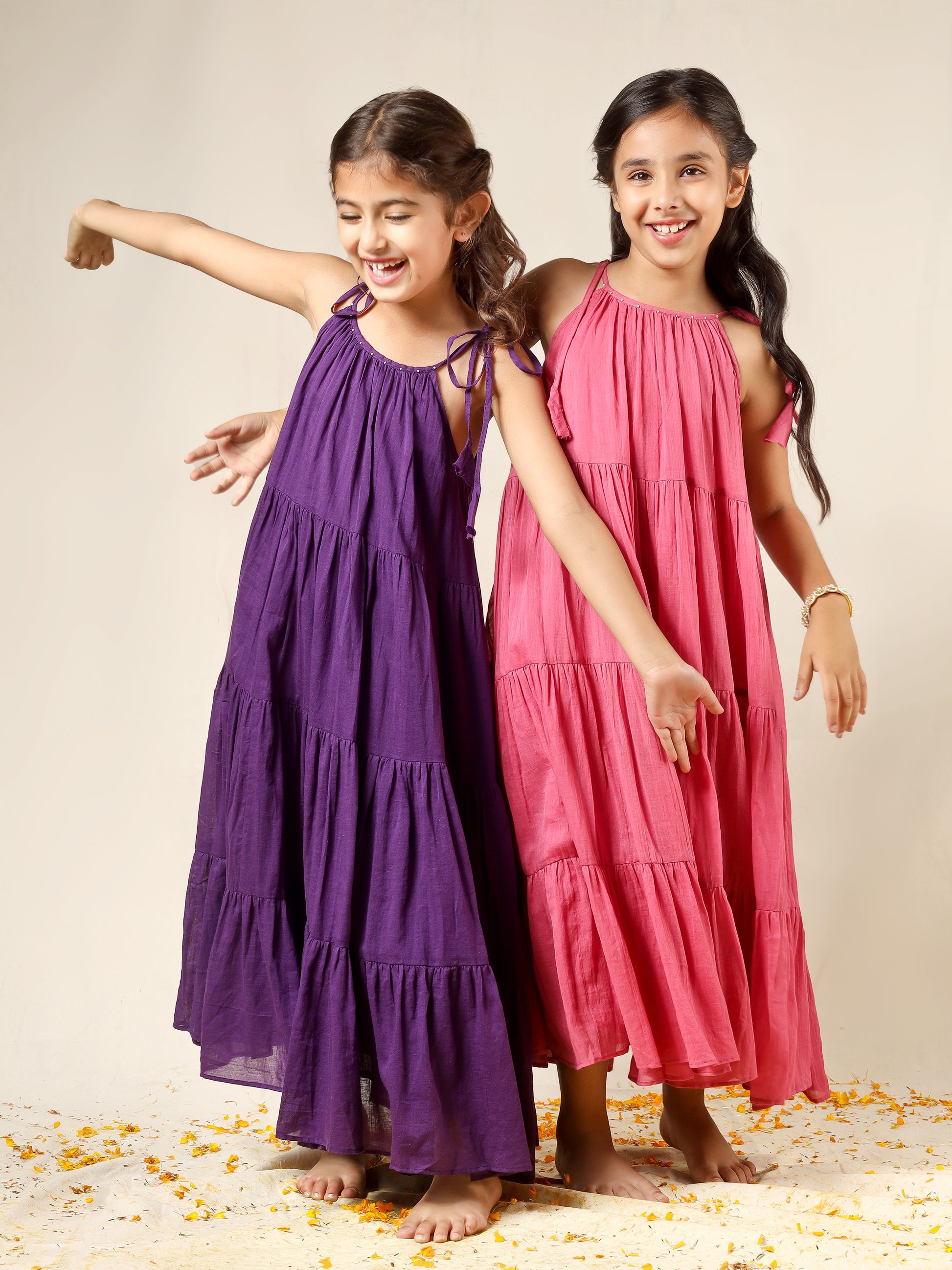 Jiyara Gajri Multi-Tier Dress | JOVI India