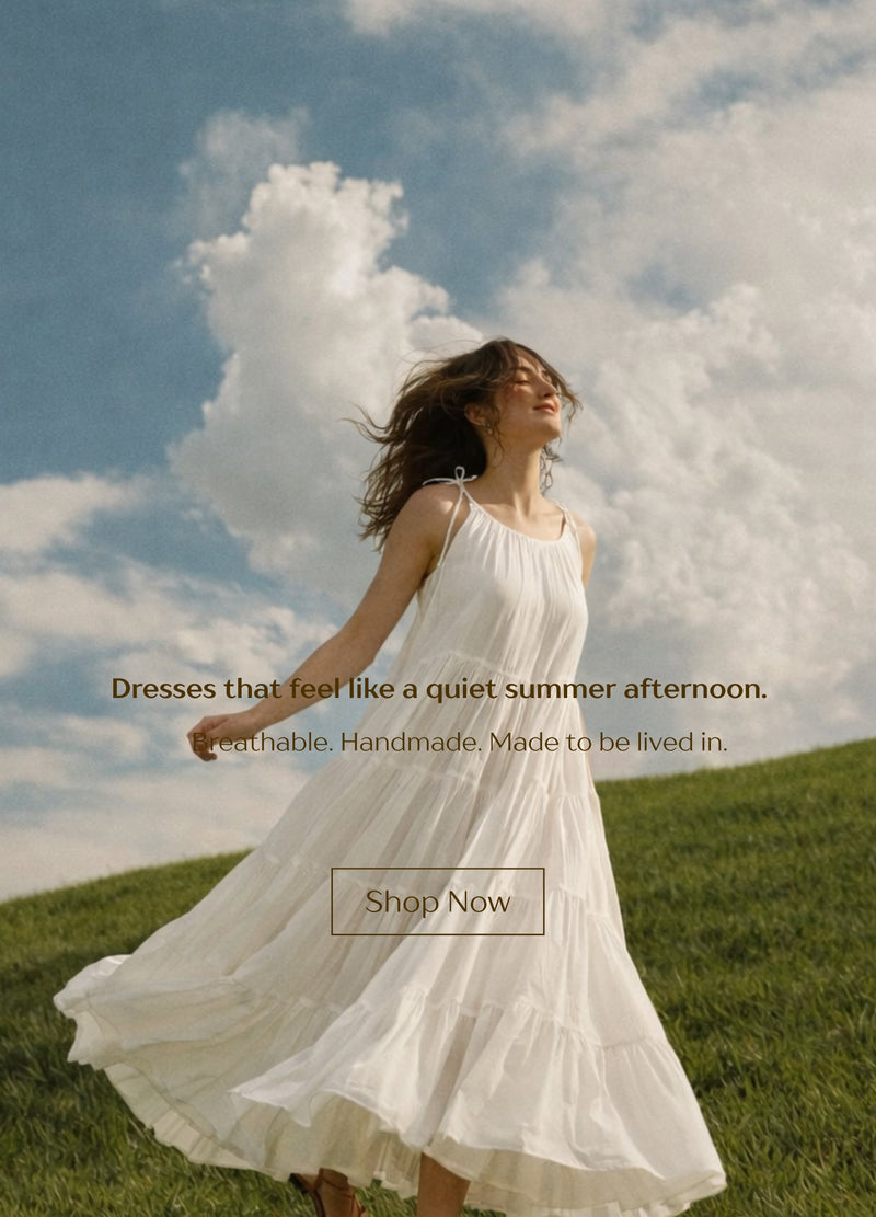 Handmade Indian summer dresses crafted for comfort, breathability, and effortless style | JOVI Inda