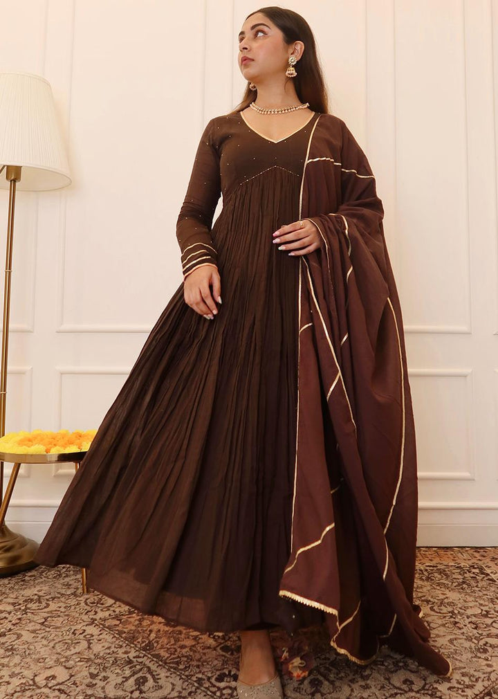 Black Jacket Anarkali Suit Set