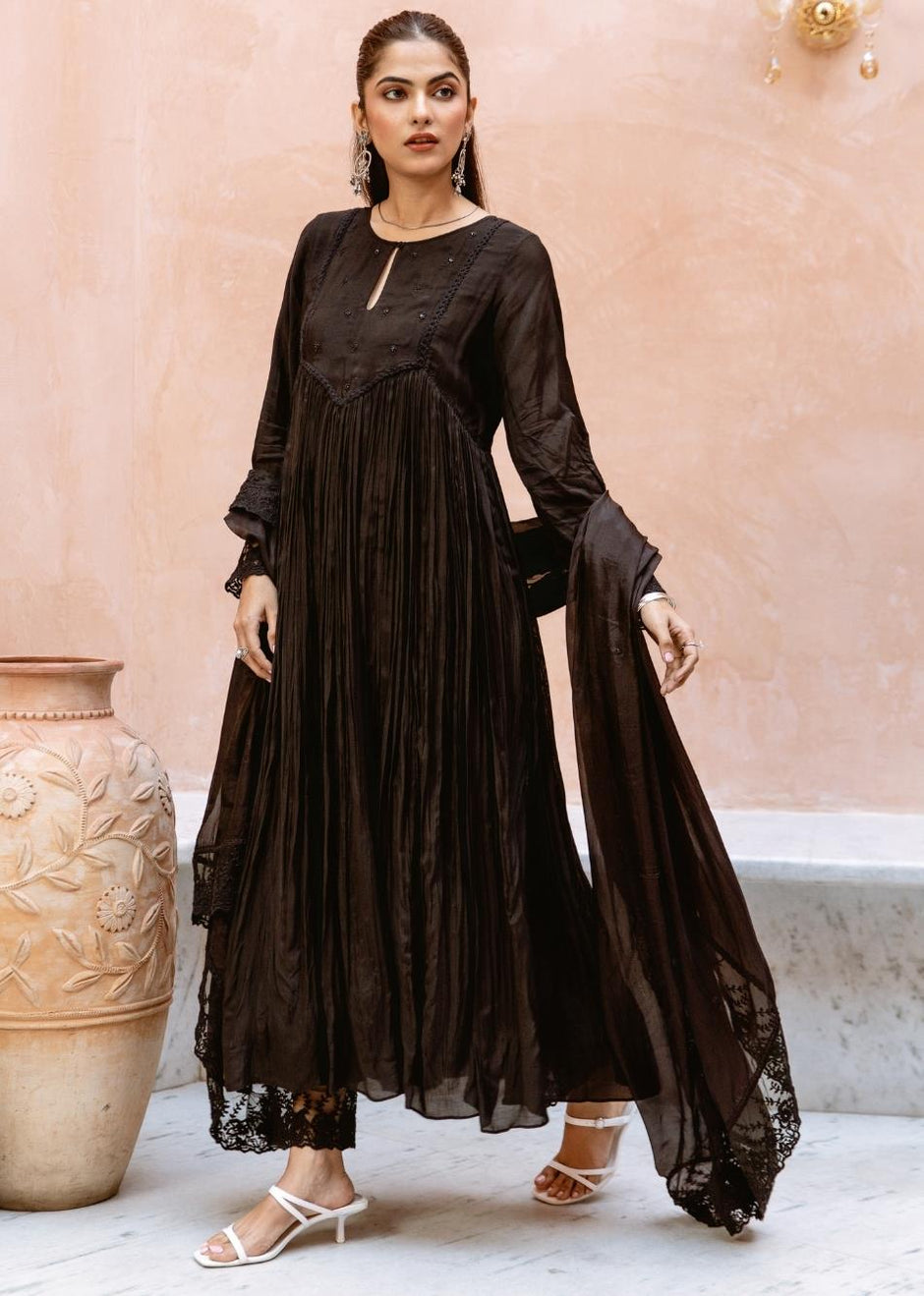 Best Black Anarkali Suit Sets for Women Online 2026 by JOVI India