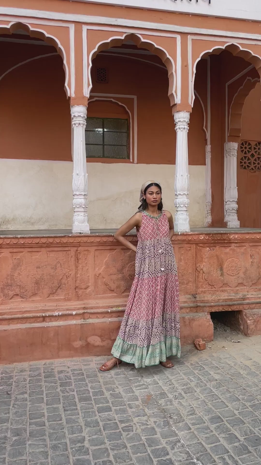 Beautiful Printed Cotton Ruffled Collar Dresses for Women - JOVI India